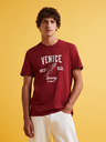 Celio Rotes Herren-T-Shirt Celio Feklyn