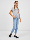 Sam 73 Hellgraues gestreiftes Mädchen-T-Shirt SAM 73 Axill