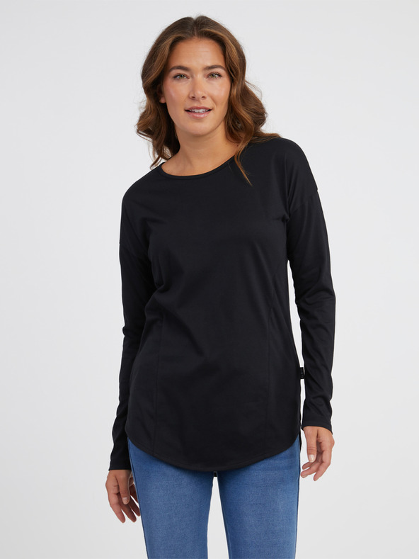 Sam 73 Schwarzes Damen-Langarm-T-Shirt SAM 73 Sherri