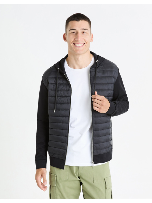 Celio Schwarze Herren Celio Fequilted Jacke