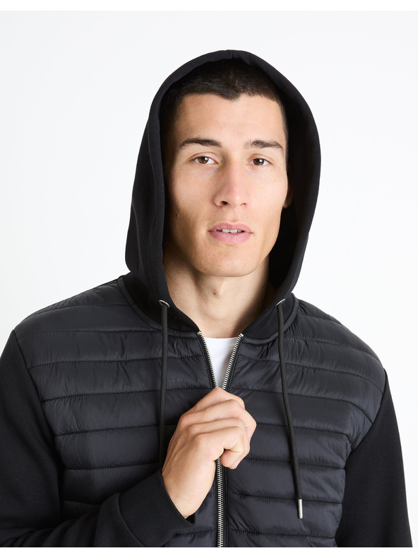 Celio Schwarze Herren Celio Fequilted Jacke