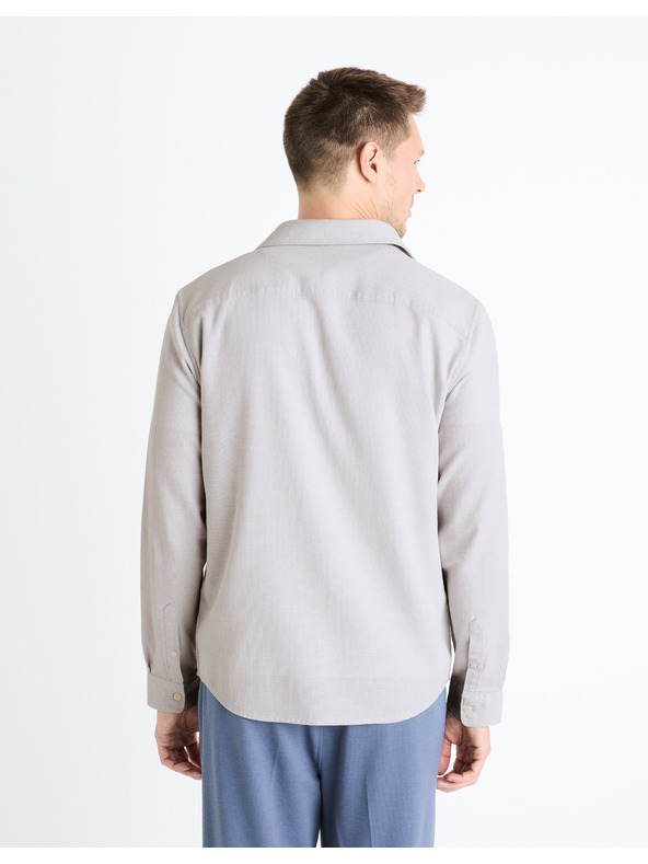Celio Hellgraues Herrenhemd Celio Fabeille2