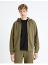 Celio Khaki Herren-Kapuzenpullover Celio Fethree