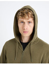 Celio Khaki Herren-Kapuzenpullover Celio Fethree
