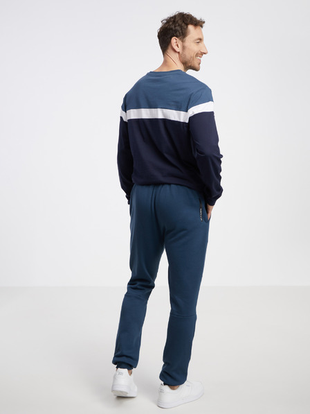 Sam 73 Dunkelblaue Herren-Sweatpants SAM 73 Dobby