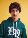Celio Dunkelgrüner Herren-Kapuzenpullover Celio Fecago