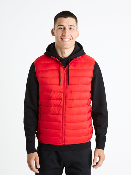 Celio Rote Herren-Steppweste Celio Fulock