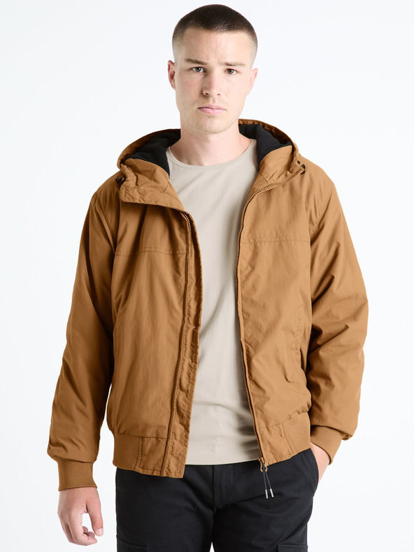 Celio Braune Herrenjacke Celio Fuhoodie2