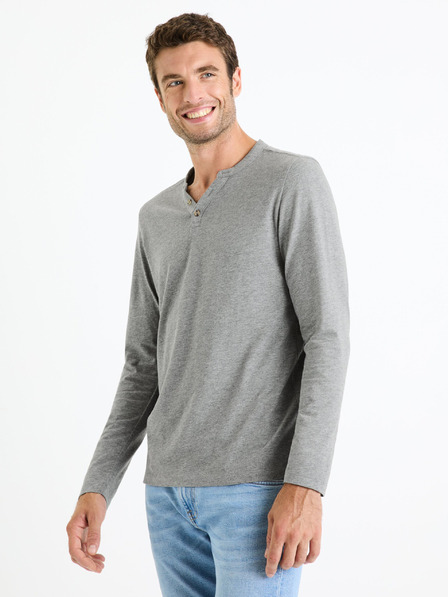 Celio Graues Herren-T-Shirt Celio Fegetiml