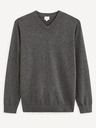 Celio Dunkelgrauer Herren-Basic-Pullover Celio Decotonv