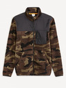Celio Braunes Herren-Sweatshirt mit Reißverschluss Celio Fecamo