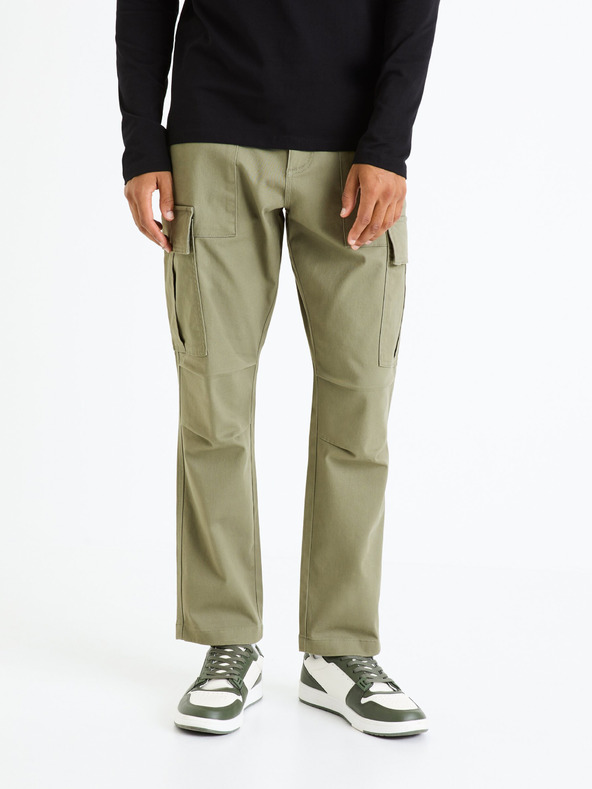 Celio Khakifarbene Herren-Cargo-Hose Celio Fopierre