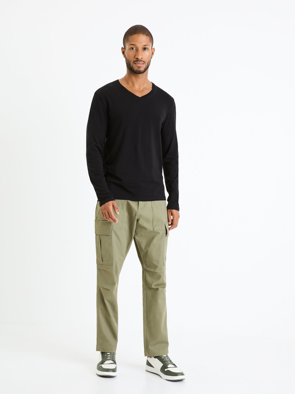 Celio Khakifarbene Herren-Cargo-Hose Celio Fopierre