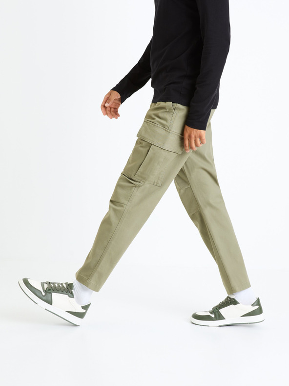 Celio Khakifarbene Herren-Cargo-Hose Celio Fopierre