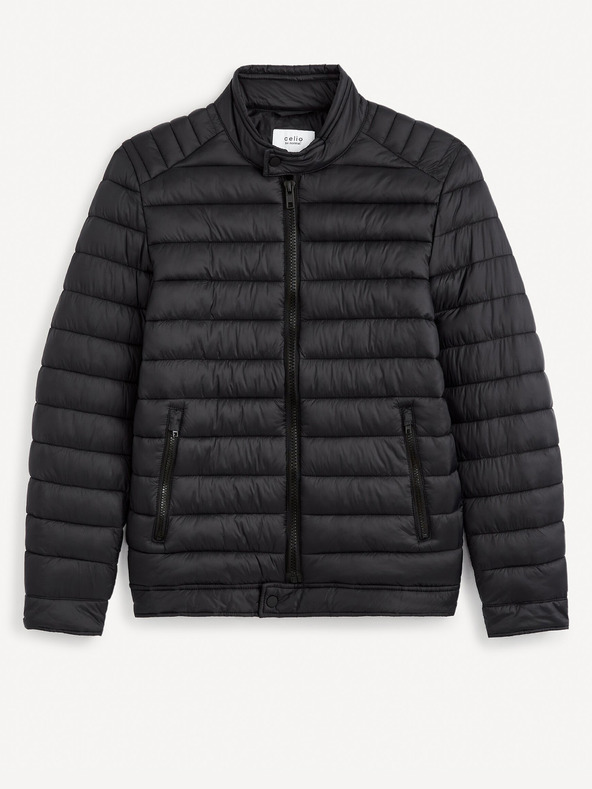 Celio Schwarze leichte Herren-Steppjacke Celio Fublack