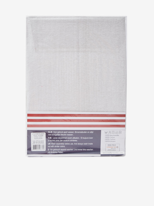 Good Morning 60 x 120 cm - Weißer Stretch-Jersey Good Morning Laken