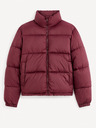 Celio Burgunderfarbene gesteppte Herren-Winterjacke Celio Fuparigi