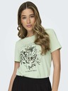 ONLY Hellgrünes T-Shirt für Frauen ONLY Free