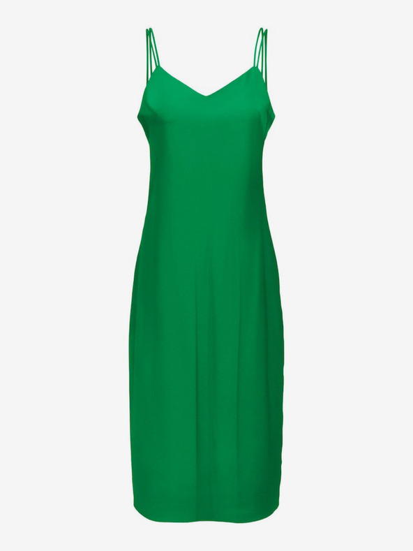 ONLY Grünes Damen-Satin-Kleid ONLY Sia