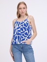 ONLY Weiß-blau gemustertes Damen-Top ONLY Nova