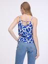 ONLY Weiß-blau gemustertes Damen-Top ONLY Nova
