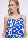 ONLY Weiß-blau gemustertes Damen-Top ONLY Nova