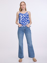 ONLY Weiß-blau gemustertes Damen-Top ONLY Nova