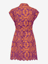 ONLY Orange und lila gemustertes Damen-Shirtkleid ONLY Lou