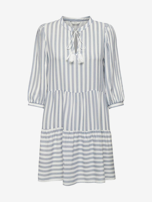 ONLY Blau-weiß gestreiftes Damenkleid ONLY Kaya