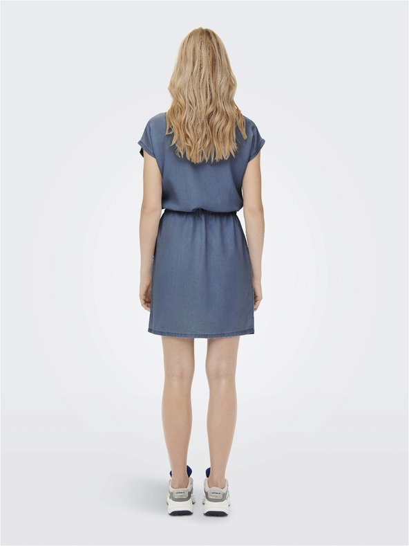 ONLY Blaues Damen-Denim-Kleid ONLY Pema