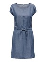 ONLY Blaues Damen-Denim-Kleid ONLY Pema