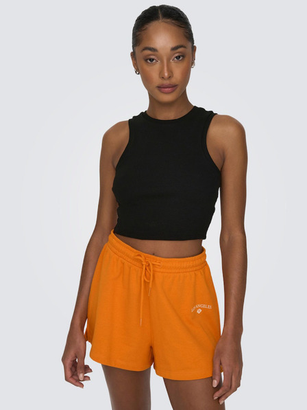 ONLY Schwarzes Damen Crop-Top Tank-Top ONLY Vilma