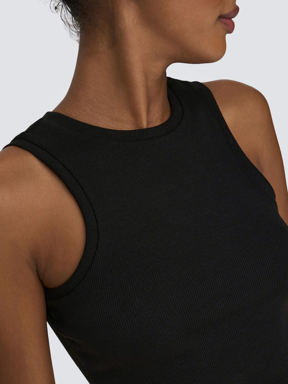 ONLY Schwarzes Damen Crop-Top Tank-Top ONLY Vilma