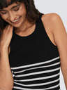 ONLY Schwarzes gestreiftes Damen-Tank-Top ONLY Kenya