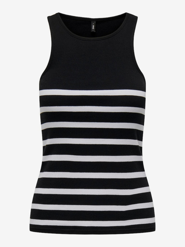 ONLY Schwarzes gestreiftes Damen-Tank-Top ONLY Kenya