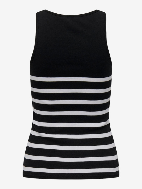 ONLY Schwarzes gestreiftes Damen-Tank-Top ONLY Kenya