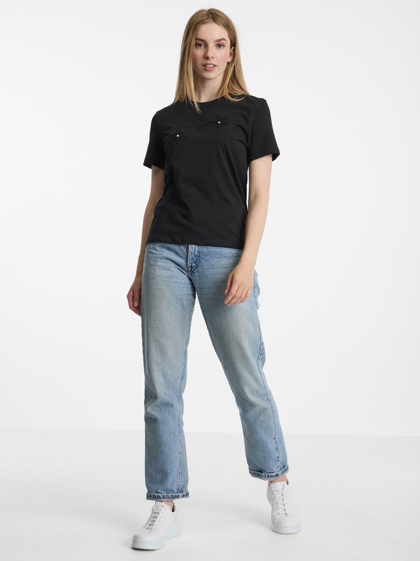 ONLY Schwarzes Damen-T-Shirt ONLY Cami