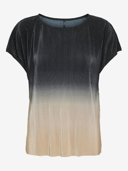 ONLY Beige-schwarze Damenbluse ONLY Jilly