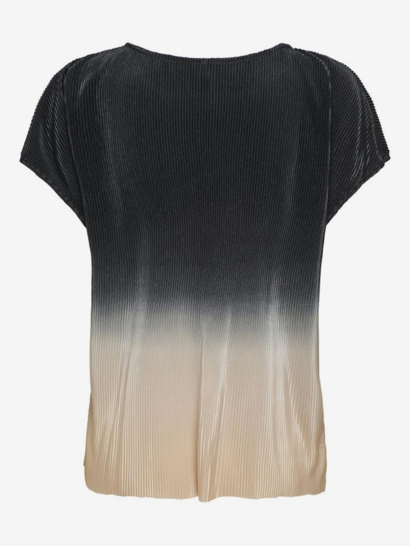 ONLY Beige-schwarze Damenbluse ONLY Jilly