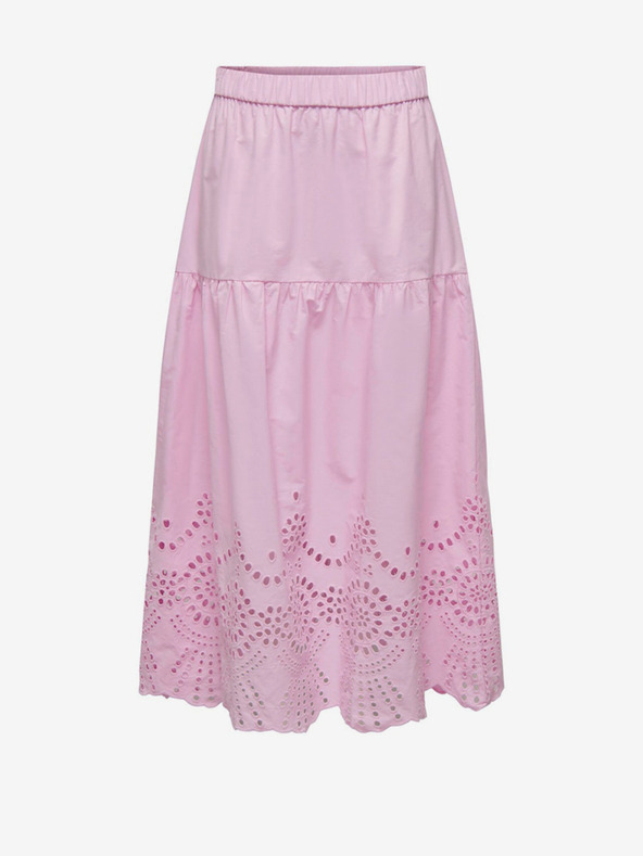 ONLY Hellrosa Damen-Maxirock ONLY Roxanne