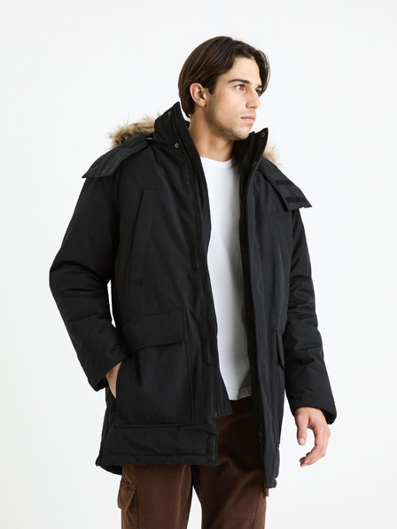 Celio Schwarze Herren-Winterjacke Celio Fuchunlon