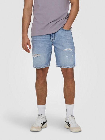 ONLY & SONS Hellblaue Herrenshorts aus Denim ONLY & SONS Edge