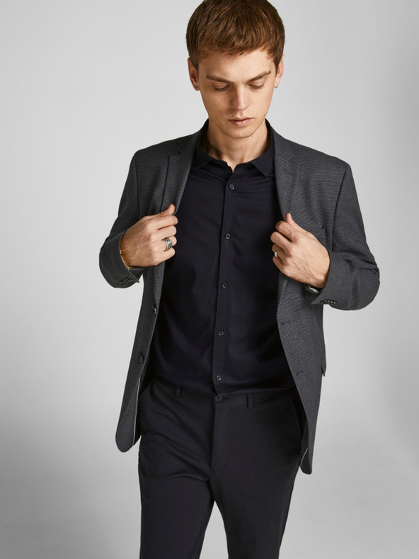 Jack & Jones Schwarzes Herren Jack & Jones Lacardiff Hemd