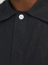 Jack & Jones Schwarzes Herren-Kurzarm-Leinenhemd Jack & Jones Faro
