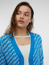 Orsay Blaue gemusterte Damen Strickjacke ORSAY
