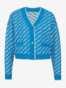 Orsay Blaue gemusterte Damen Strickjacke ORSAY