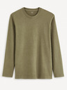 Celio Khakifarbenes Herren-T-Shirt Celio Cesolaceml