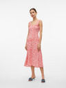 Vero Moda Rot-weißes Midikleid Vero Moda Menny