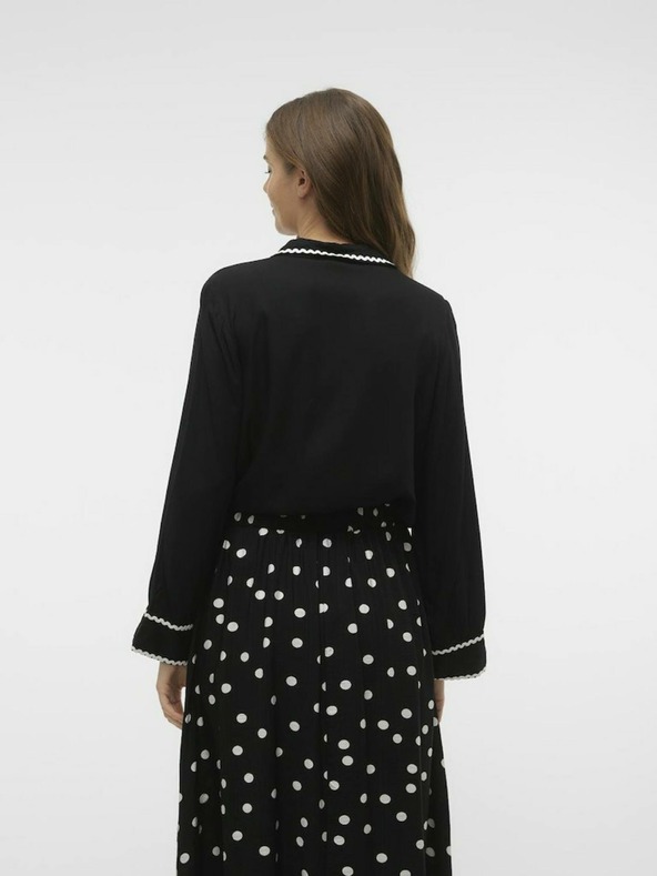 Vero Moda Schwarzes Damenhemd Vero Moda Bumpy