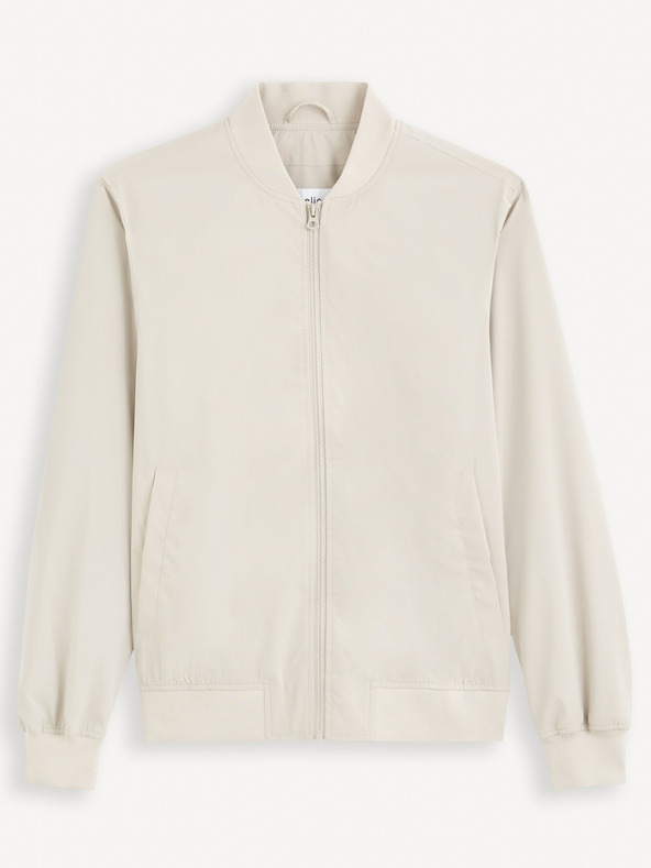 Celio Cremefarbener Herrenbomber Celio Gubluz